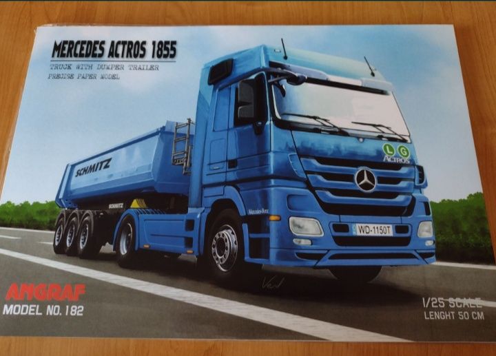 Model kartonowy Angraf Mercedes Actros 1855