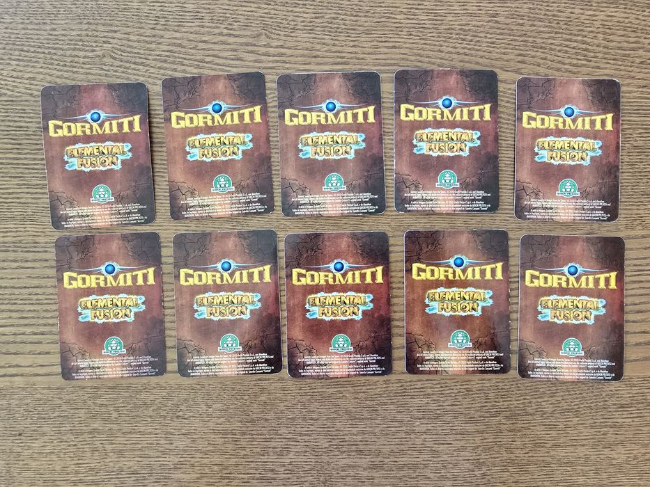 Lote de 10 cartas Gormiti Elemental Fusion
