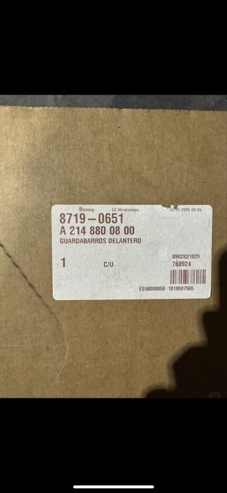 Guarda lamas Mercedes w214 classe E 2023