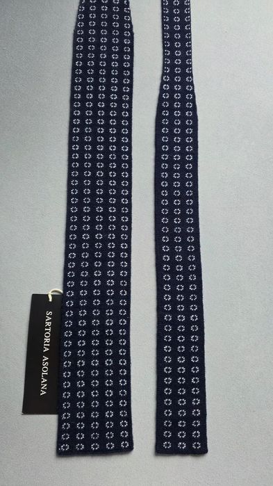 Krawat knit kaszmirowy E. MARINELLA