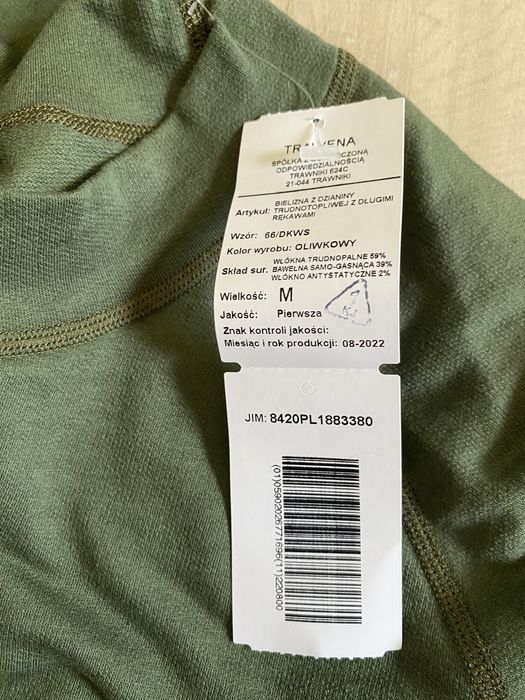 Buelizna z dzianiny trudnopotliwej 66 DKWS rozm. M