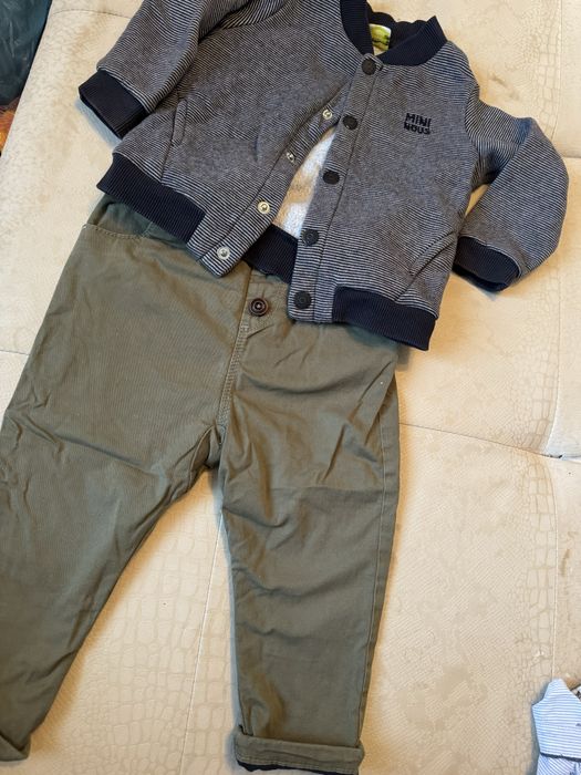 Набір костюм хлопчик 12-18 міс 80 86 стильний реглан штани бомбер