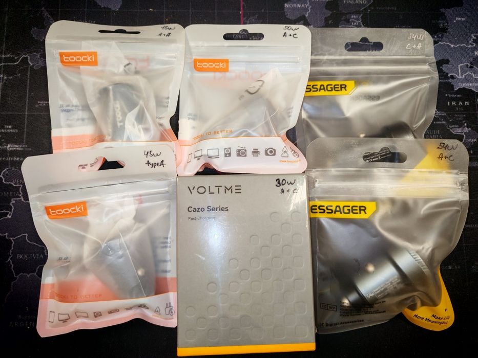 Зарядний пристрій для смартфона ноутбука toocki 65w gan