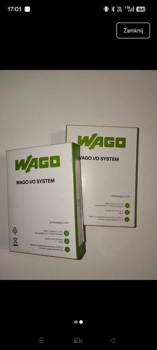 Zestaw modułów wago 750-430 i 750-530