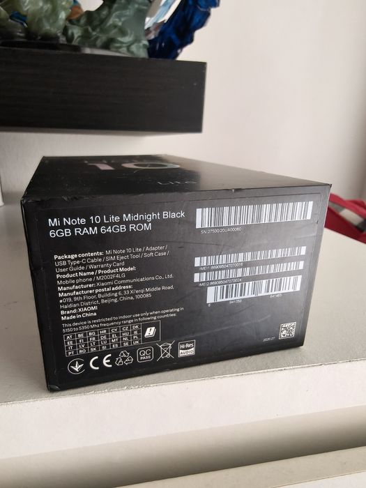 Smartphone XIAOMI Mi Note 10 Lite (6.47'' - 6 GB - 64 GB - Preto)