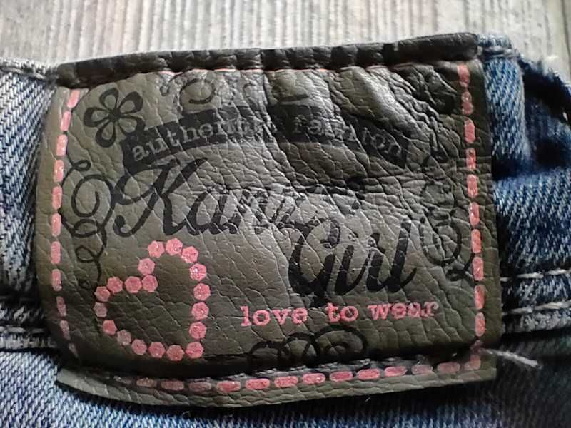 Spodnie jeansy dziewczęce, denim, Kanz