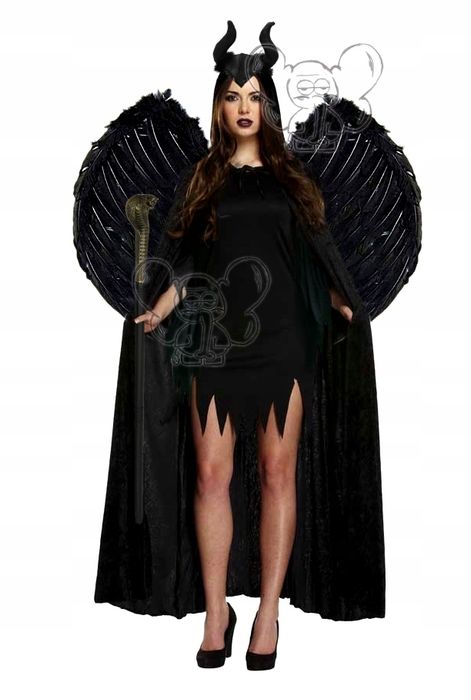kostium maleficent diabolina czarownica o/s/k/pw
