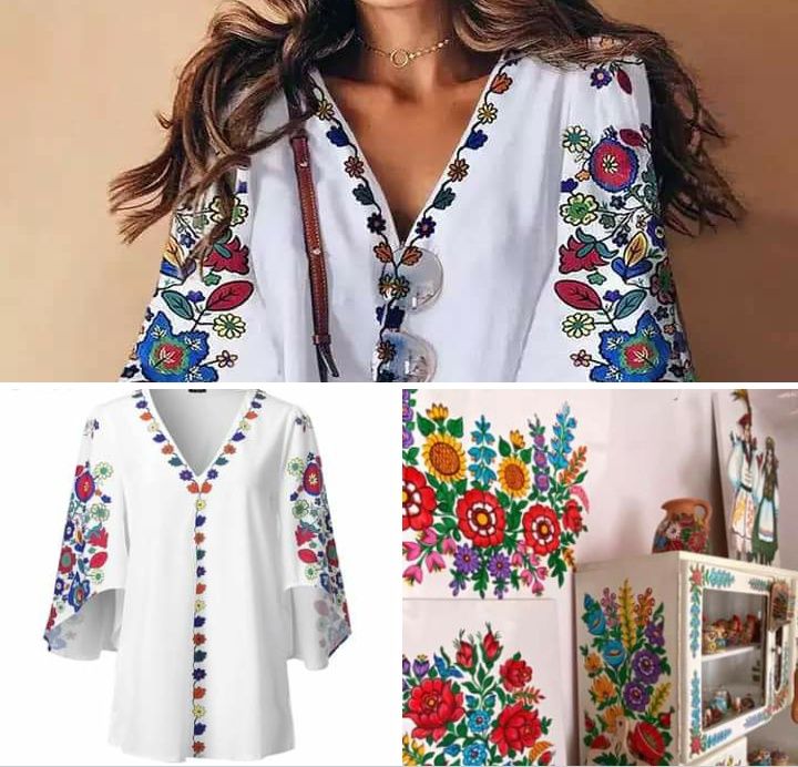 Bluzki w stylu folk