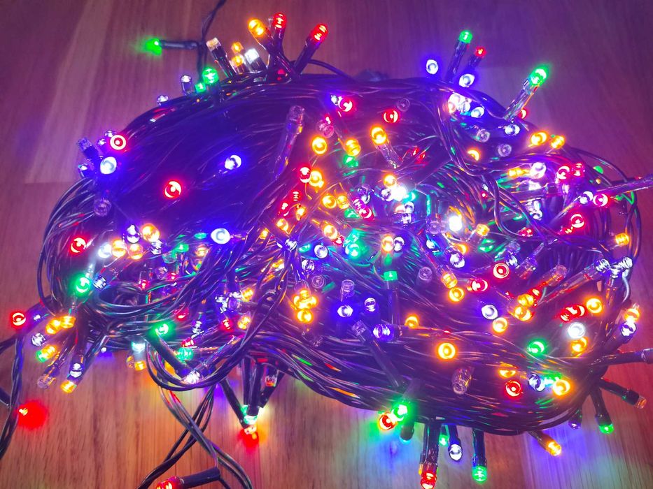 Lampki choinkowe 500 led multikolor nowe zewnętrzne i wewnętrzne 35m