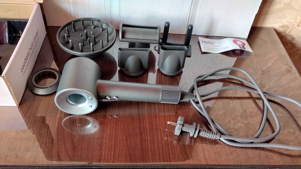 Фен Leafless Hair Dryer, аналог Dyson Supersonic, с 5 насадками. Новый
