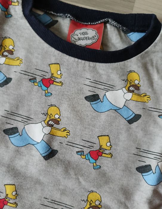 Simpsons Simpsonowie Bart i Homer koszula z długim rękawem  158-164cm
