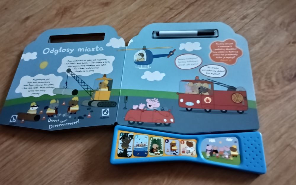 Nowa dźwiękowa książeczka ze zmywalnym flamastrem Peppa Pig