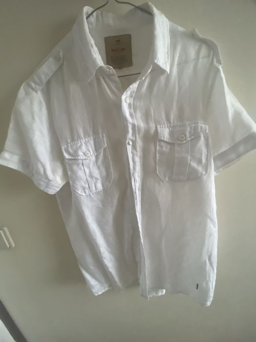 Camisa da Salsa manga curta e branca