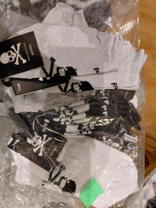 skarpetki stopki  Philip plein  36 41  białe