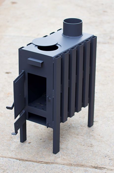 Бліндажна Буржуйка, до 30 м2, 40м2, 50м2, Сталь 3мм. туристична, 12 кг