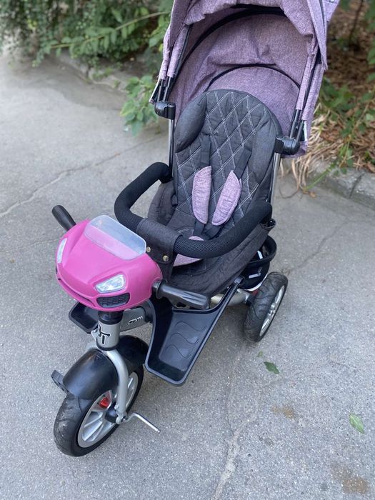 Детский трехколесный велосипед-коляска Tilly Cayman T-381/7