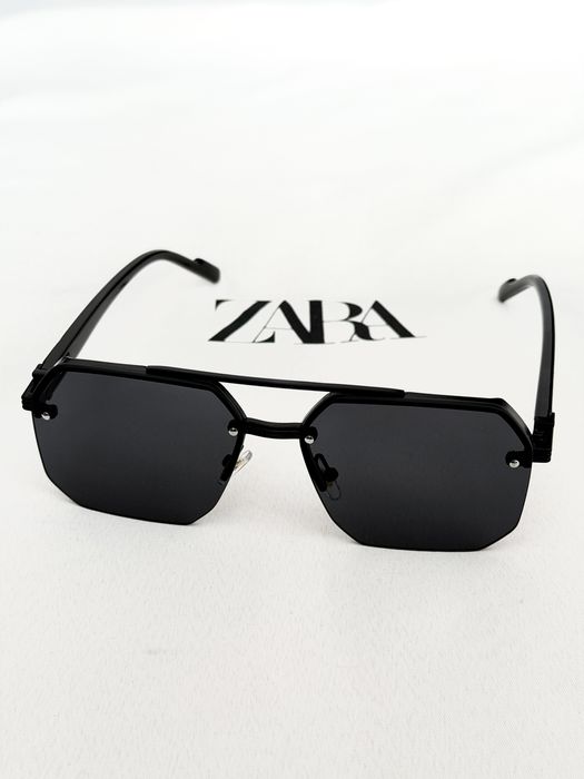 Okulary przeciwsłoneczne męskie z metalową ramką Modern Style ~ Zara