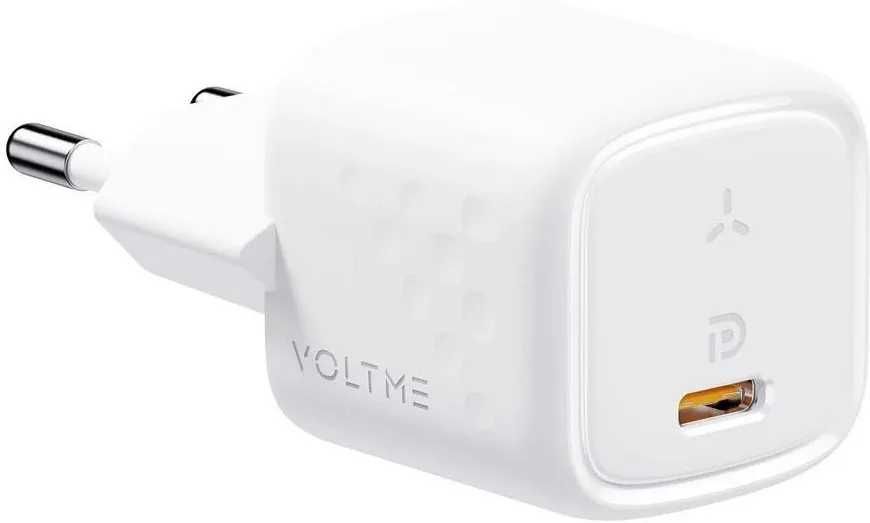 Ultra Mała Ładowarka VOLTME 20W GaN III Szybkie Ładowanie iPhone USB-C - Nowa. Kabel gratis