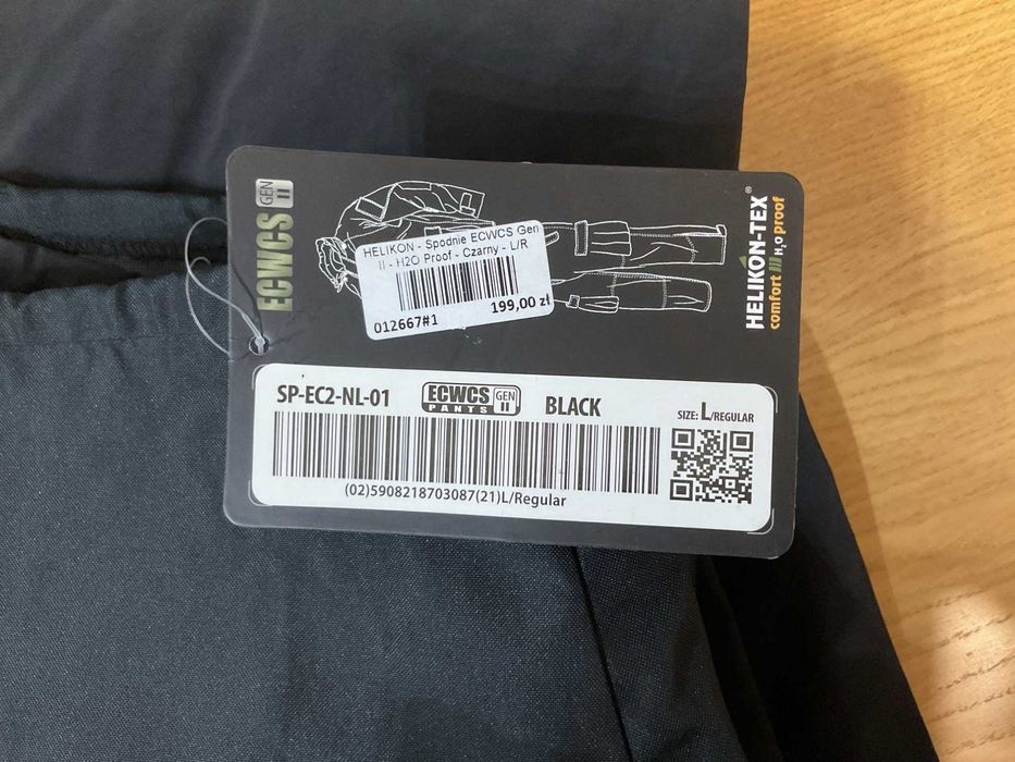 Spodnie Helikon ECWCS gen. II PL czarne