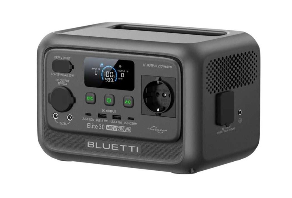 Зарядная станция Bluetti Elite 30 V2, 600 Вт, 288 Вт/час