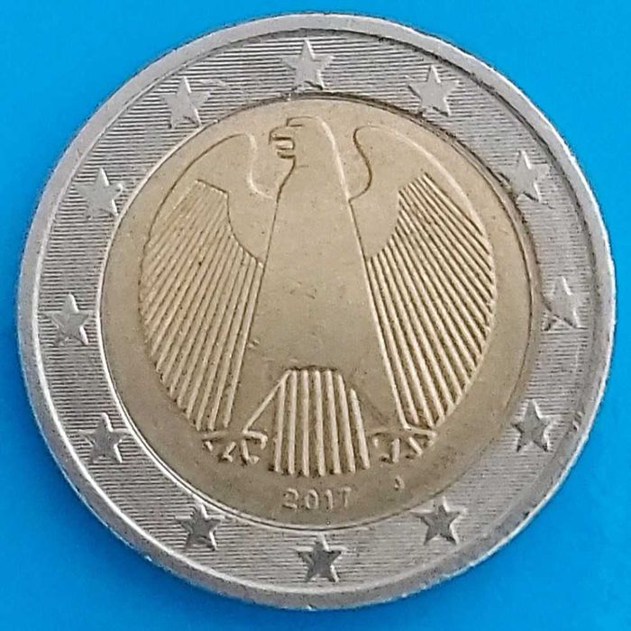 2 Euros de 2017 J,  da Alemanha