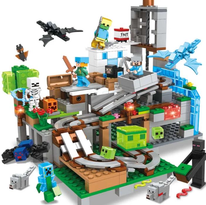 Конструткор Майнкрафт minecraft сумісний Лего Lego шахта село база