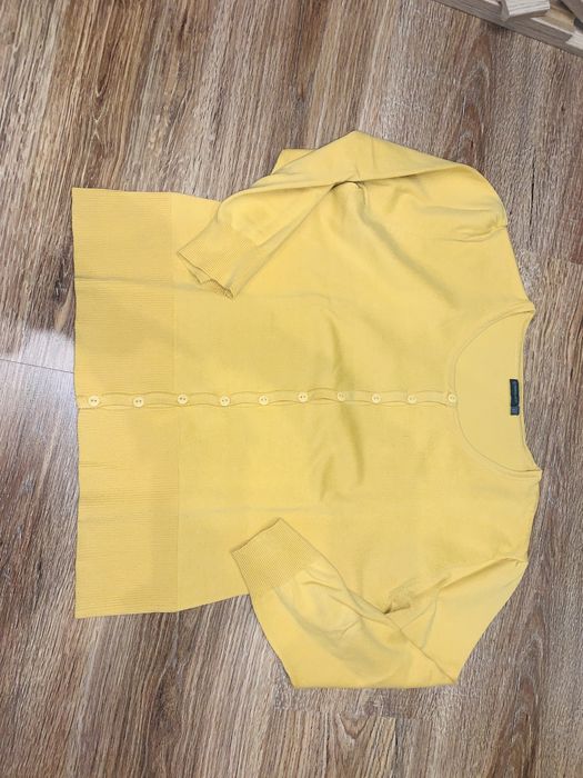 Sweter kardigan musztardowy rozmiar 42