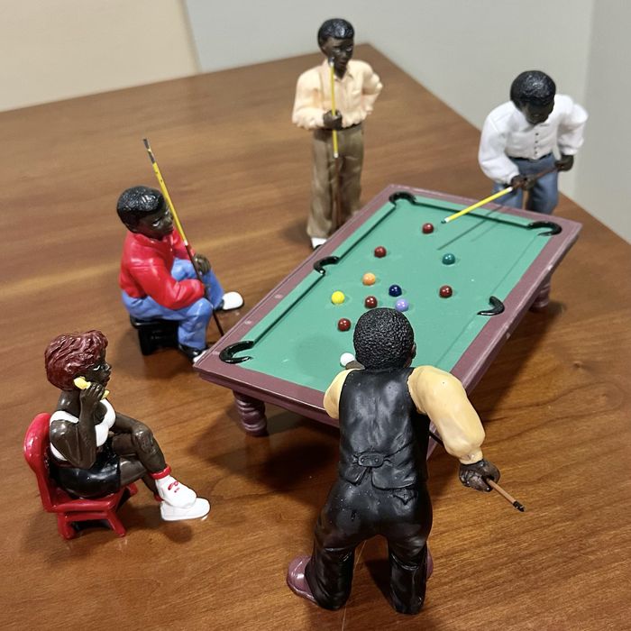 Jogo de bilhar em ceramica