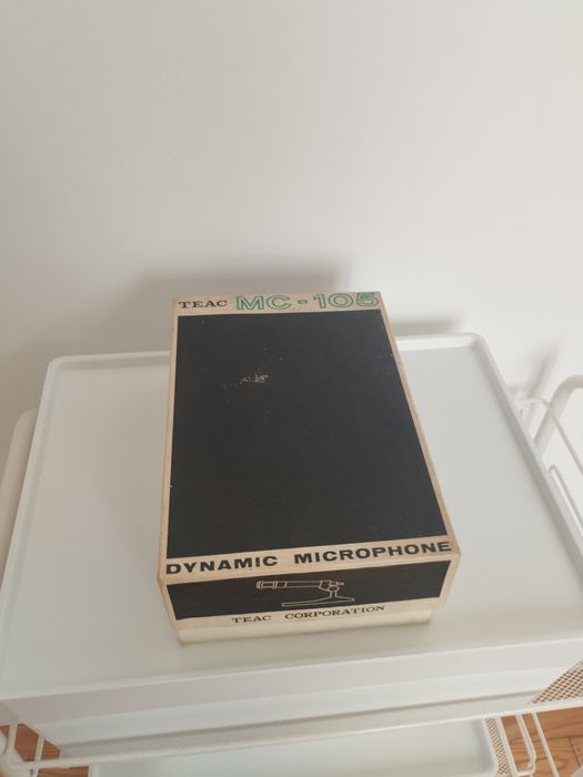 Microfone Dinâmico TEAC MC-105 Anos 70 ( Caixa Original + Cabo)