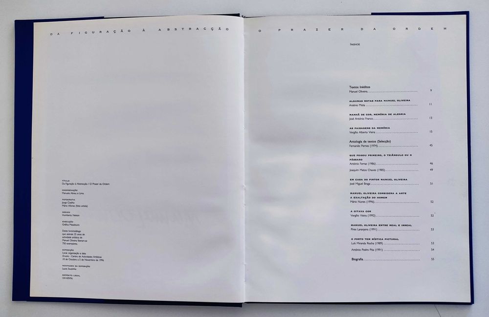 Manuel Oliveira | Da figuração à Abstracção / O Prazer da Ordem