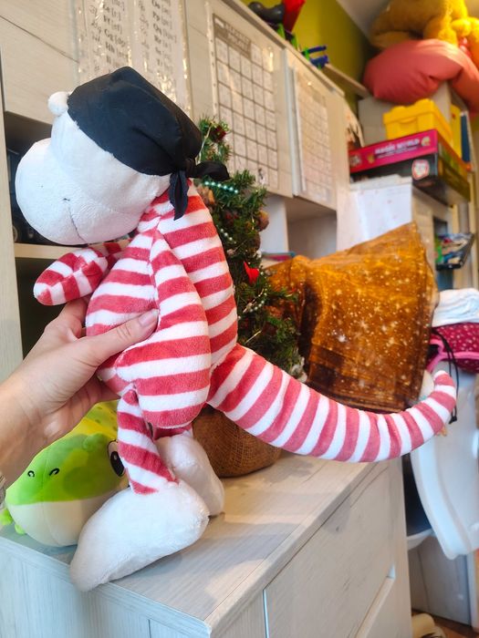 Duża miękka zabawka dinozaur smok pirat jaszczurka