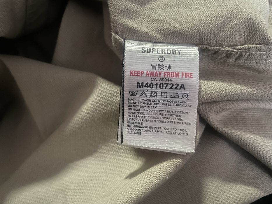 Чоловіча котонова сорочка superdry, l / 48 розмір, ідеальний стан!