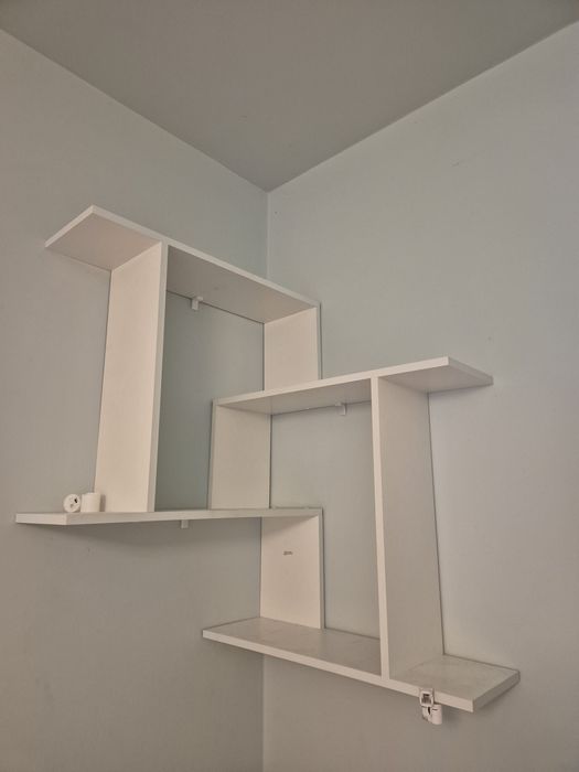 Półka biała narożna wisząca PEMO stan idealny