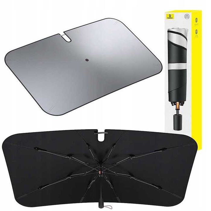 Parasol przeciwsłoneczny na przednią szybę do samochodu 142×75 Baseus