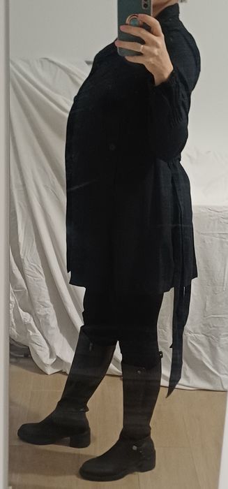 Sobretudo preto da Cheyenne - M