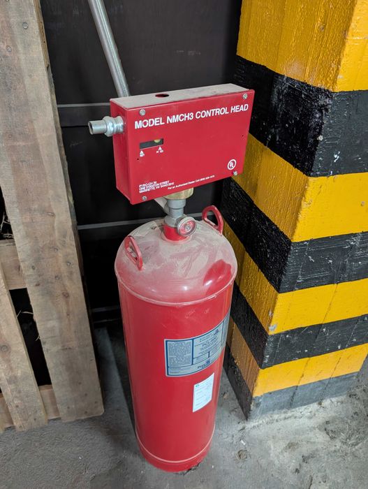 Hotte 440cm com motores e sistema de extinção de fogo automático