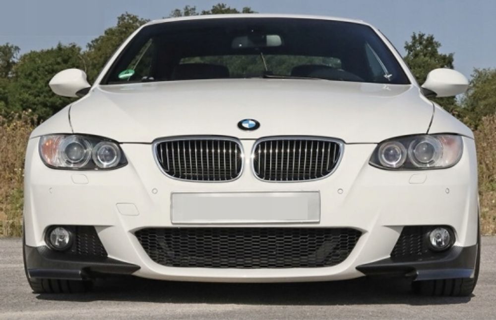 Zderzak przód dokładki Splittery Flapsy czarny połysk BMW e92 M-pakiet