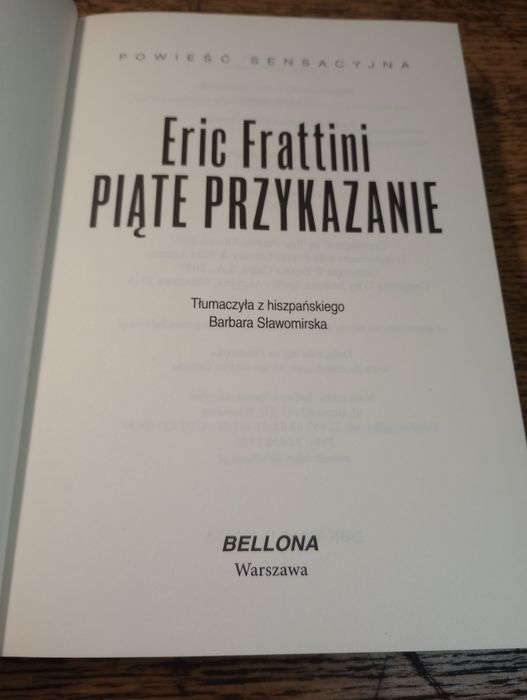 Piąte przykazanie. Eric Frattini