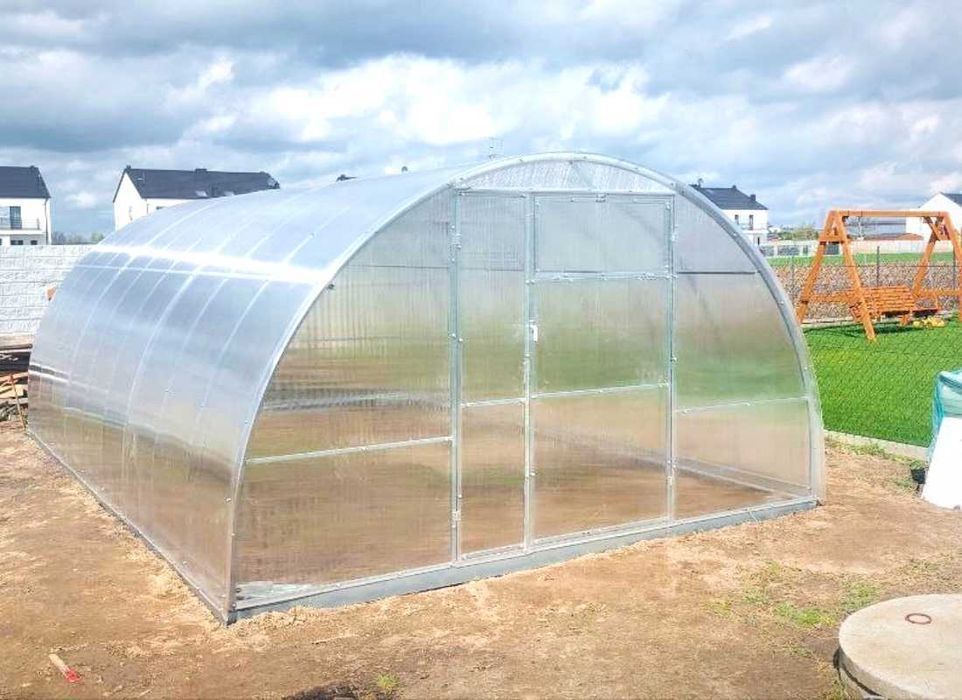 Szklarnia z Poliwęglanu 4mm 3,5x4m +4 prezenty (dostępne 6m, 8m, 10m)