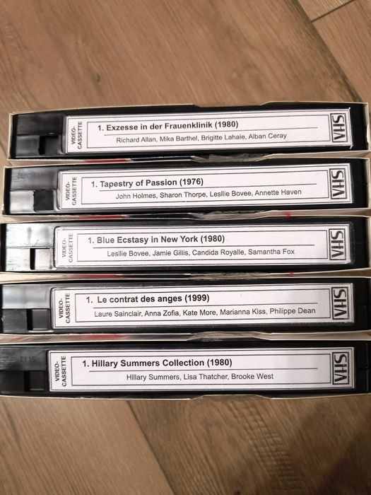 Zestaw kaset VHS kolekcja filmów dla dorosłych. Z2