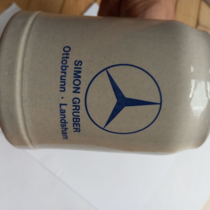 Kufel ceramiczny Mercedes Simon Gruber Ottobrunn Niemcy Stary loft 0,5