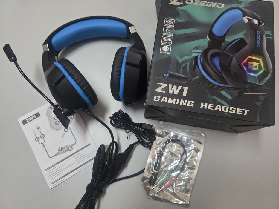 Auscultadores RGB OZEINO ZW1 Gaming Headset