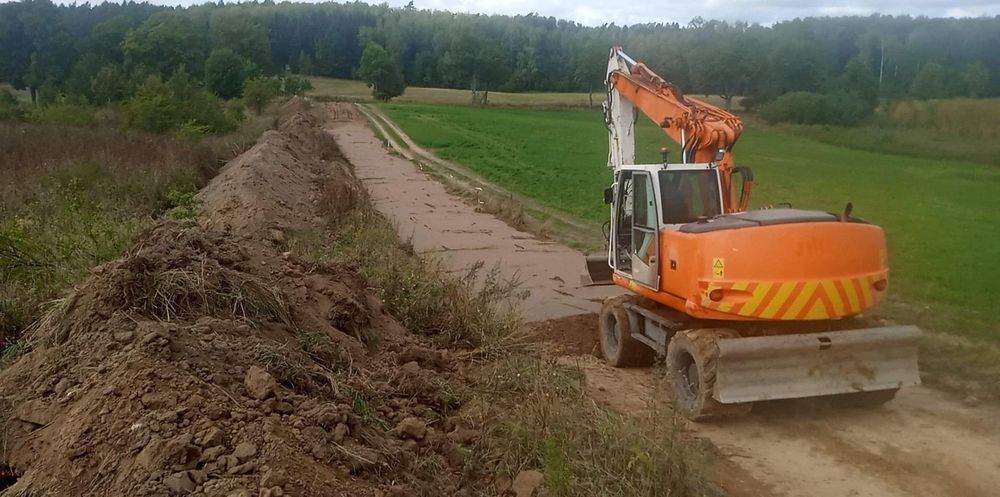 Melioracje wycinka rekultywacja prace ziemne spycharka koparka mulczer