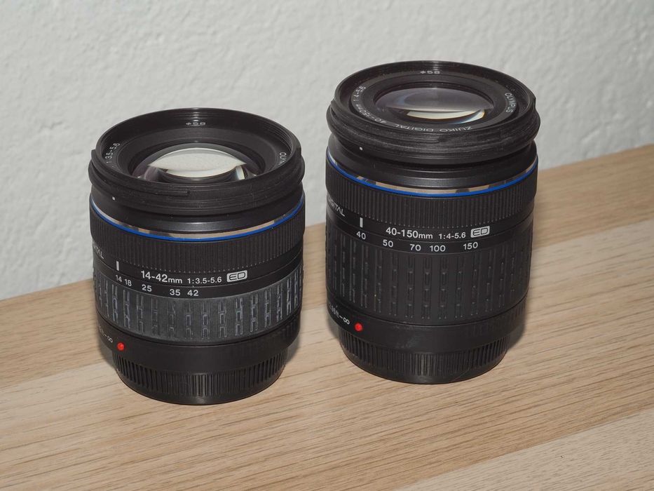 Aparat lustrzanka Olympus E-420 + 2 obiektywy + karta 4GB