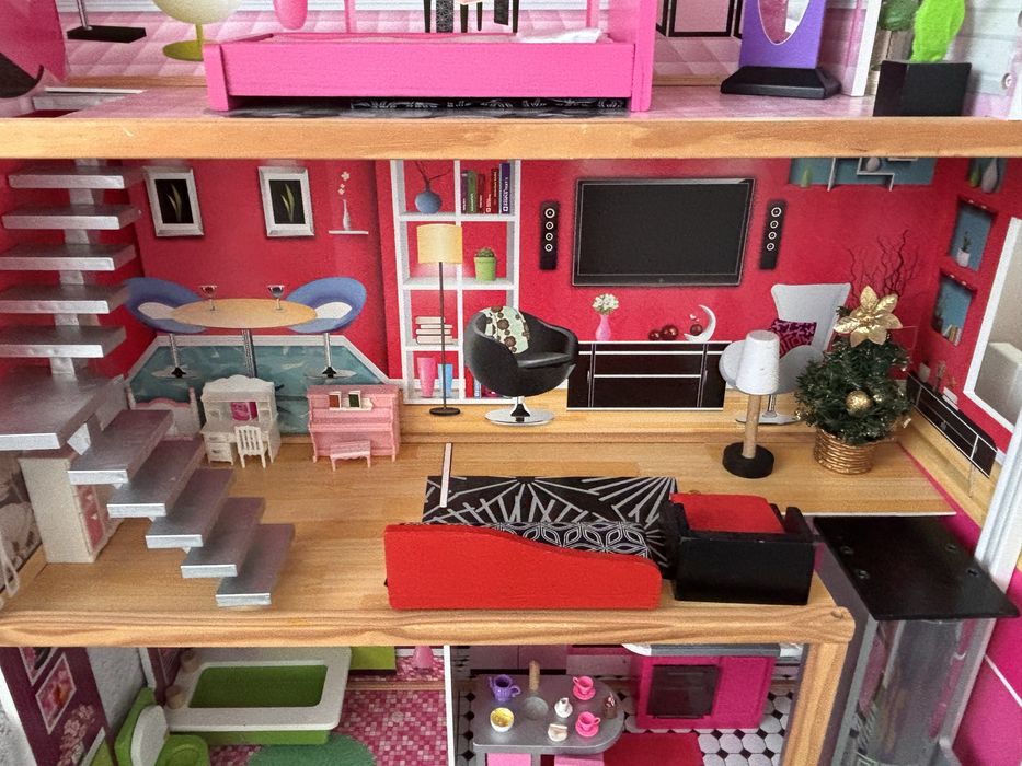 Будиночок для ляльок KidKraft з ліфтом та меблі+ аксесуари у подарунок