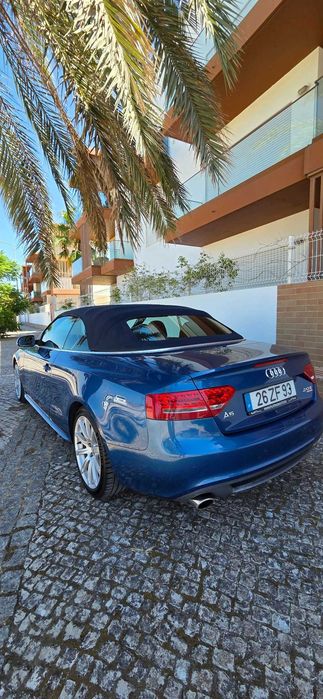 Audi A5 Cabriolet 2.0 Turbo — Azul, Capota Elétrica, Pronto Para o Verão
