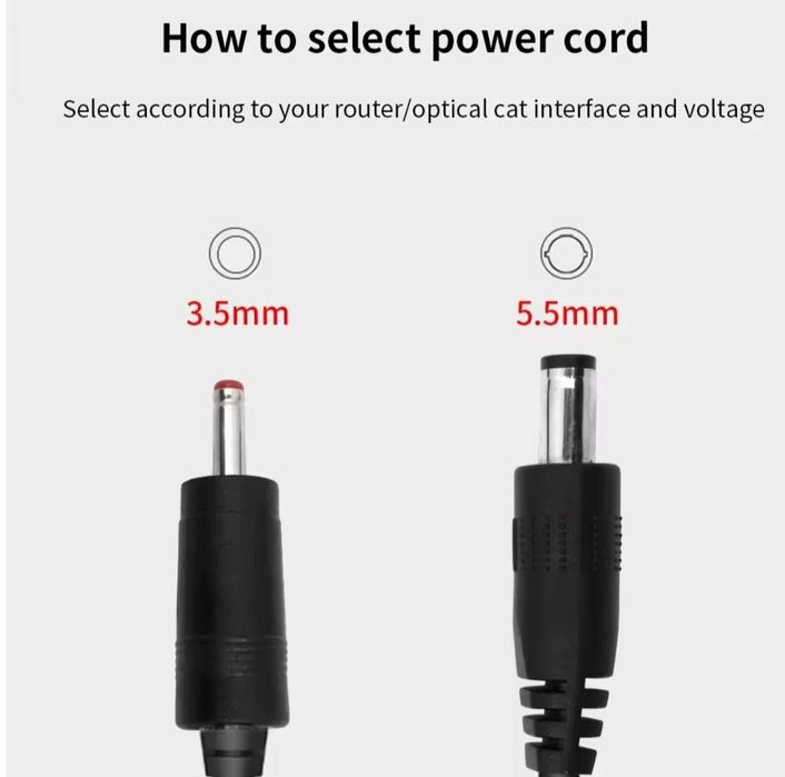 Переходник Питания 9–12 V Для Роутеров Wi-Fi Устройств Маршрутизатор
