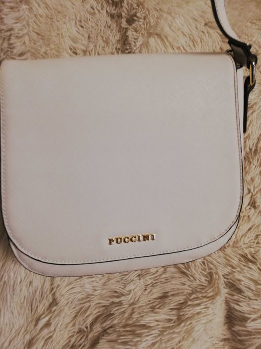 torebka Puccini biała listonoszka Puccini BC16A3048