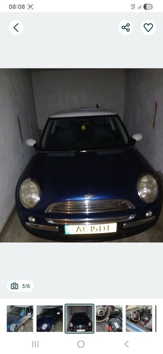 Mini Cooper 1600 gasolina