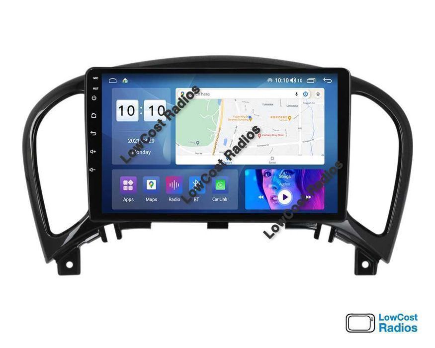 Auto Rádio 9' NISAN JUKE 2010 A 2019 | GPS ANDROID BT USB APPS WIFI | CARPLAY • ANDROID AUTO